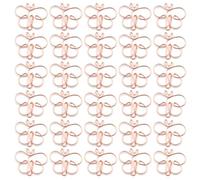 Lot de 30 trombones en métal en forme de papillon pour gestion de documents, cartes de notes, photos, marque-pages colorés, 38 x 32 mm, pinces à pages pour carnet de notes