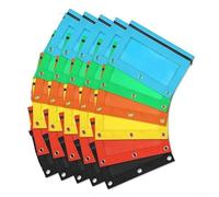 Lot de 30 trousses à crayons de grande capacité, 6 couleurs, trousse portable avec classeur à 3 trous, utilisée pour étudier, travailler, voyager