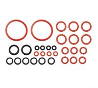 Lot de 30 tubes de rechange en silicone noir rouge pour machines à café O-for Ring avec joint d'étanchéité pour démontage et entretien de sortie Select - Compatible avec les tuyaux résistants à la