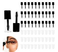 Lot de 30 tubes vides pour mascara avec baguette, mini flacons vides de 3 ml avec inserts de brosse, petit échantillon de croissance des cils pour la maison et les voyages