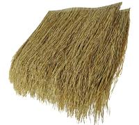 Lot de 30 tuiles de chaume artificielles en polyéthylène pour barres Tiki, jardins, terrasses, tonnelles et tonnelles - Durée de vie de 15 ans - Jaune ordinaire