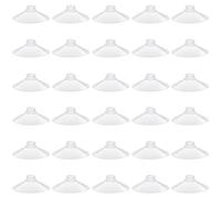 Lot de 30 ventouses de 55 mm de large, transparentes, épaisses et sans crochets, en plastique PVC pour décoration murale, maison, salle de bain, cuisine, voiture