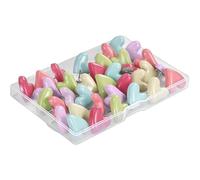 Lot de 30 vis à pousser en forme de cœur pour tableaux d'affichage, contre l'oxydation, attaches parisiennes murales en métal pour accrocher des photos, tendres