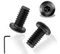 Lot de 30 vis à tête plate M5 x 12 mm à six pans creux en acier inoxydable A2 V2A Noir M5 Vis à tête plate Filetage complet Vis en acier inoxydable avec clé Allen pour appareils ménagers machines