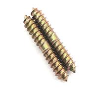 Lot de 30 vis auto-taraudeuses à double tête M4 x 30 pour table à manger, chaises, meubles, chevilles de fixation en bois