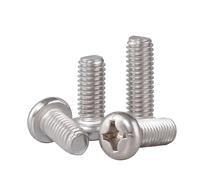 Lot de 30 vis cruciformes cruciformes 5/32-32 x 1/4 en acier inoxydable 304 entièrement filetées