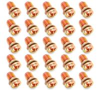 Lot de 30 vis de moteur pour ventilateur de plafond | Vis de moteur pour ventilateur de plafond en acier au carbone Phillips Pan Motor Vis de rechange en cuivre