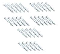 Lot de 30 vis en acier rapide pour ancrages d'asphalte, rampes et câbles, matériel d'armature, mur de route, caoutchouc pour bosses, boulons lourds, fixations de trottoir, béton