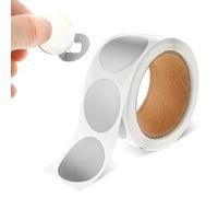 Lot de 300 autocollants à gratter - 2,5 cm - Sans gratter - Ronds - Autocollants à gratter - Autocollants à gratter pour surprise de Noël, mariage - Argenté