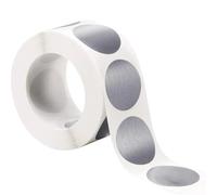 Lot de 300 autocollants ronds à gratter - 8 rouleaux pour jeux de bricolage et loisirs créatifs pour cartes à faire soi-même, jeux de fête