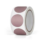 Lot de 300 autocollants ronds à gratter or rose - 2,5 cm - Cartes à gratter sans gratter - Étiquettes autocollantes pour carte postale, loterie, ticket, bricolage - Rouleau de 300