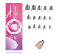 Lot de 300 bandelettes de gel à bords courts pour faux ongles, imperméables et durables, pour photothérapie, nail art, extensions d'ongles en salon