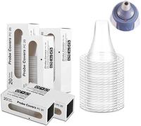 Lot de 300 bouchons de protection pour thermomètre d'oreille - Capuchons de rechange pour tous les manches marron