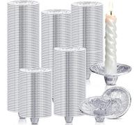 Lot de 300 bougeoirs jetables en aluminium pour Shabbat - Résistants - Protection contre les gouttes