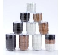 Lot de 300 caissettes à cupcakes standard en feuille d'aluminium, argenté, blanc et orange pour fêtes et événements - Résistants à la chaleur, antiadhésifs, parfaits pour tous vos besoins de
