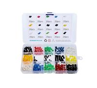Lot de 300 capuchons mixtes 2,54 mm/2,0 mm/1,27 mm pour Arduino Raspberry Pi PCB PC standard Circuit Board Jumper Cap Shunts Court-circuit Connection Broches
