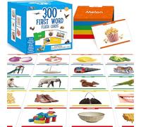 Lot de 300 cartes de mots pour nom - Aide visuelle - Outil de développement de la parole pour l'autisme, matériel pédagogique ESL pour adultes, constructeur de vocabulaire non verbal pour enfants pour