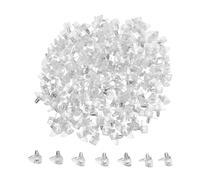 Lot de 300 chevilles de support d'étagère en plastique transparent pour trous de 5 mm - Clips autobloquants pour armoire de cuisine, bibliothèque, placard