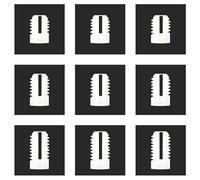 Lot de 300 chevilles d'extension de charnière en plastique