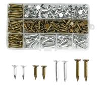 Lot de 300 clous en feutre pour toit d'abri de jardin, clous galvanisés 20 mm 30 mm, clous en feutre pour toiture d'abri de jardin, toiture en feutre pour sécuriser le toit d'abri de jardin en