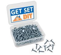Lot de 300 clous galvanisés de 13 mm - 327 g - Clous en feutre pour toit d'abri de jardin - Clous en feutre résistants pour sécuriser le toit de l'abri de jardin dans un étui en plastique pratique