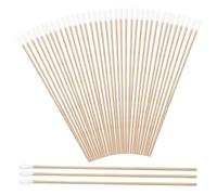 Lot de 300 cotons-tiges à long manche en bois - 15 cm - Bâtonnets de nettoyage pour appareil photo, clavier, maquillage, polissage