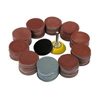 Lot de 300 disques abrasifs de 2 pouces avec tige de support de 1/4" et tampon en mousse souple Grain 80-3000 pour le ponçage de surface et le décapage dans le bateau automobile