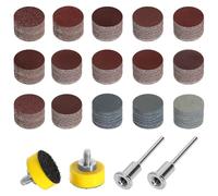 Lot de 300 disques abrasifs ronds pour feuilles abrasives humides - 25 mm - Pour bois, métal, miroir, bijoux (grain 80-5000)