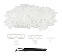 Lot de 300 entretoises de carrelage 5 mm, 8 mm, 10 mm, joints en forme de T, structure creuse pour sol, mur, carrelage, terrasse, carrelage de jardin, brique