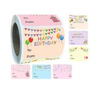 Lot de 300 étiquettes autocollantes d'emballage 50 x 38 mm pour emballage de cadeaux, sacs de bonbons, cartes d'anniversaire