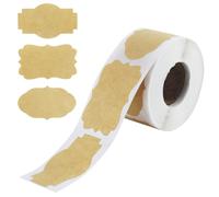 Lot de 300 étiquettes autocollantes pour confitures, adhésifs kraft, épices, 50 x 30 mm, universels pour la maison et la cuisine