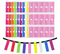 Lot de 300 étiquettes de câble, 10 couleurs, autocollantes, étiquettes de câble, marqueur de câble, étanche, autocollants pour classification du marquage des câbles et marquage quotidien