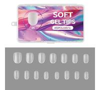 Lot de 300 faux ongles courts mats en acrylique pré-formés pour manucure art mode facile à appliquer