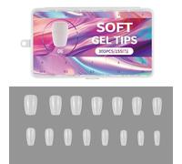 Lot de 300 faux ongles courts mats pré-formés en acrylique pour manucure et décoration d'ongles