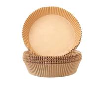 Lot de 300 feuilles papier jetable for friteuse à air, cuisson for, plaque, accessoires four, pâtisserie, ustensiles cuisine pour Friteuse Sans Huile(20CM)