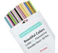 Lot de 300 filaments pour stylo 3D - Pour stylo 3Doodlers Start Pen - 2,5 mm - 30 couleurs - 10 x 15 cm par couleur