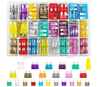 Lot De 300 Fusibles Pour Voiture - Assortiment De Fusibles - 2 A, 3 A, 5 A, 7,5 A, 10 A, 15 A, 20 A, 25 A, 30 A, 35 A, 40 A - Avec Extracteur De Fusible Pour Voiture Et Camping-Car