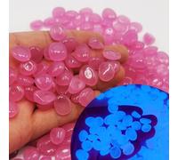 Lot de 300 galets phosphorescents pour jardin, décoration d'aquarium, cristaux naturels, décoration de paysage rocheux, galets décoratifs pour la maison et le jardin