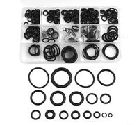 Lot de 300 joints toriques en caoutchouc pour automobile, plomberie et joint hydraulique avec tailles SAE et étui de rangement en plastique
