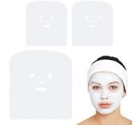 Lot de 300 masques faciaux en gaze - Coussinets blancs doux à haute fréquence extra larges pour soins de la peau, salons de beauté, visage à domicile et spa - Feuilles de gaze prédécoupées pour femmes