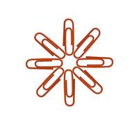 Lot de 300 mini trombones de 2,8 cm - Accessoires de fournitures de bureau de couleurs assorties - Aiguille à papier mignonne - Marque-page multicolore (orange)