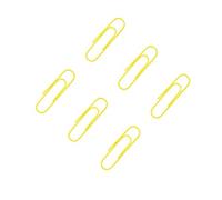 Lot de 300 mini trombones de 28 mm - Accessoires de fournitures de bureau de couleurs assorties - Aiguille à papier mignonne - Marque-page multicolore (jaune)