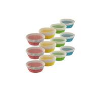 Zenker 9917750 Lot De 300 Barquettes Alimentaires Jetables, Moules À Muffin, Moule À Gâteau, Barquettes Jetables, Papier, Jaune, Rose, Bleu, Vert, 5 Cm