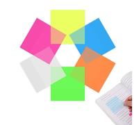 Lot de 300 notes adhésives translucides colorées - Pastel, transparentes, imperméables et translucides - Pour livres, dossiers, index, fournitures scolaires et de bureau