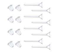 Lot de 300 paires de boucles d'oreilles transparentes pour le sport, 4 mm