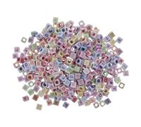 Lot de 300 perles en plastique en forme de cube 6 mm