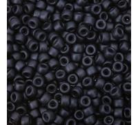 Lot de 300 perles Kandi en silicone pour la fabrication de bracelets, tresses de cheveux, stylos, loisirs créatifs, porte-clés et décorations décoratives - Noir - 6 x 9 mm