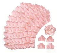 Lot de 300 pétales de rose en satin pré-faits à moitié finis pour bouquets de roses éternelles, bouquets de fleurs éternelles, pour mariage, anniversaire de mariage, anniversaire (300 pièces, rose