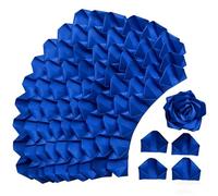 Lot de 300 pétales de rose en satin pré-faits à moitié finis pour bouquets de roses éternelles Ramos éternelles, pour mariage, anniversaire de mariage, anniversaire (300 pièces, bleu roi)