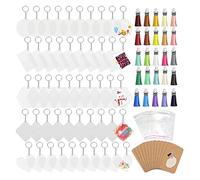 Lot de 300 porte-clés avec pampilles pour la fabrication de bijoux, porte-clés, cartes de présentation
